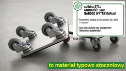 WIDEO - PLATFORMA - 125mm x 125mm - 80 KG - GRUBOŚĆ 5mm