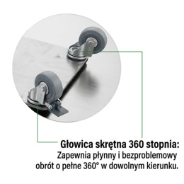 WIDEO - KOŁO - Fi 50mm (z hamulcami)
