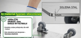 WIDEO - PLATFORMA - 200mm x 200mm - 160 KG - GRUBOŚĆ 5mm