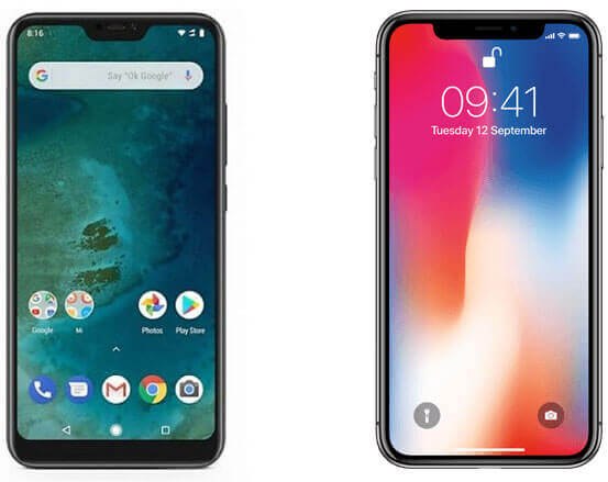 Xiaomi-Mi-A2-Lite-vs-iPhone-X